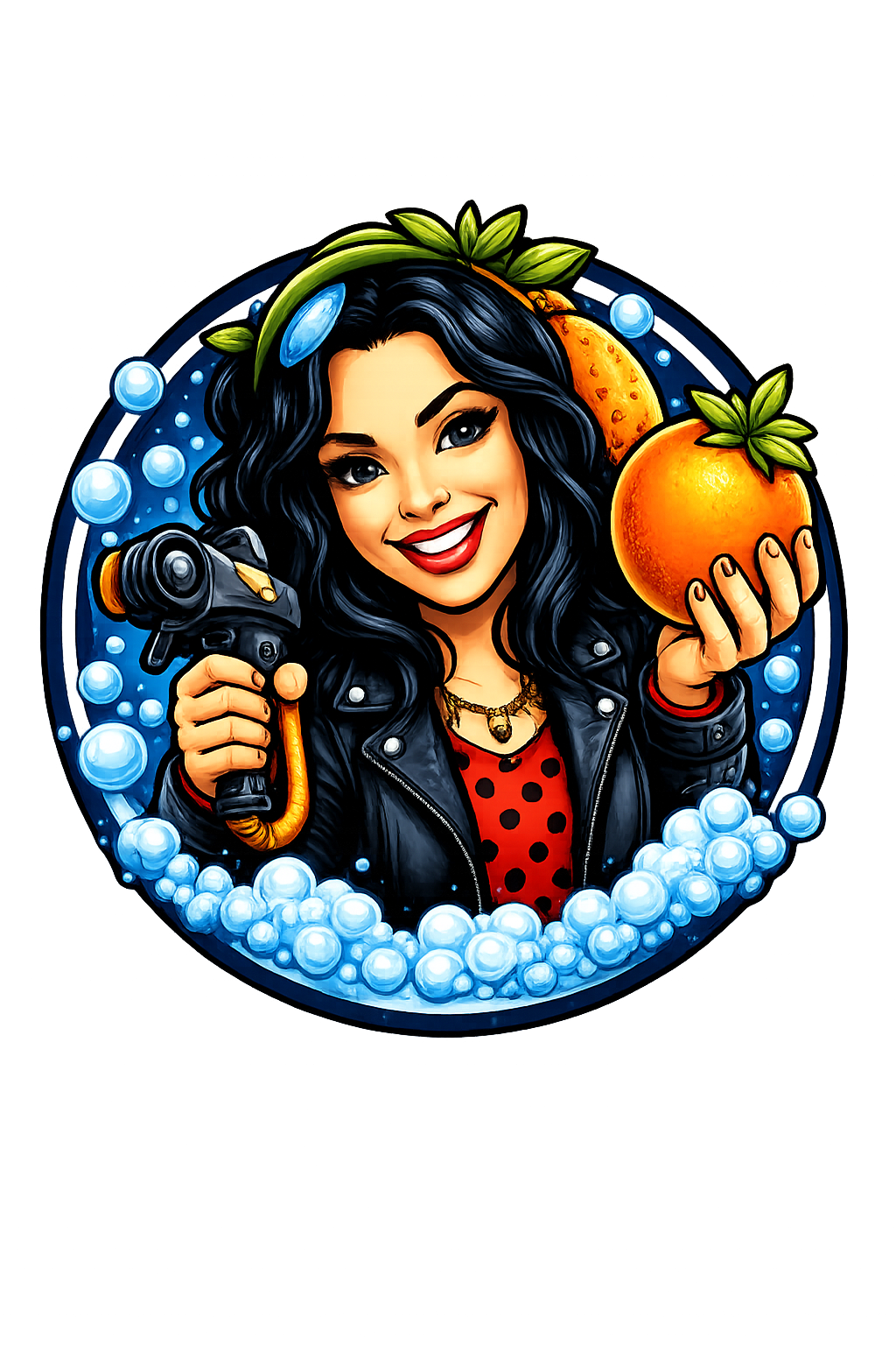 Touchless Tina — DOCW mascot for Touchless